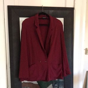 American Apparel Burgundy Blazer (Sz Large)